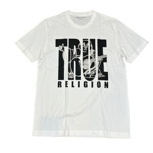 NWOT True Religion Brand Jeans Men's Graphic T-Shirt Tee White Size Medium